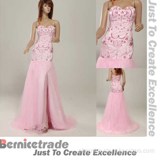 2014 New Long Pink Wedding Evening Prom Party Dresses